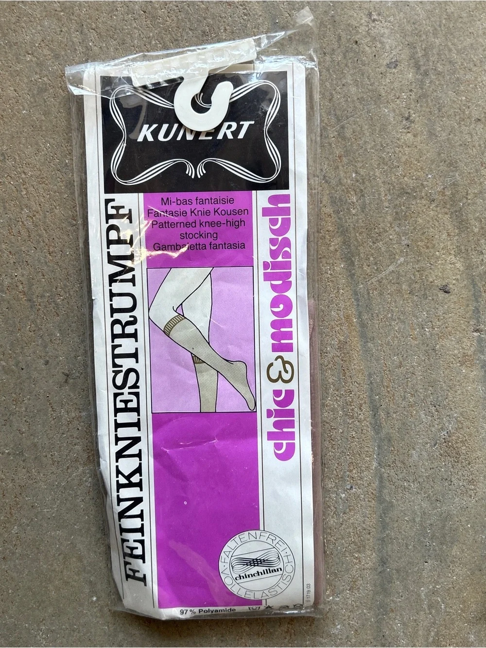 Vintage kneestrumpfe hose deadstock knee high stockings from West Germany